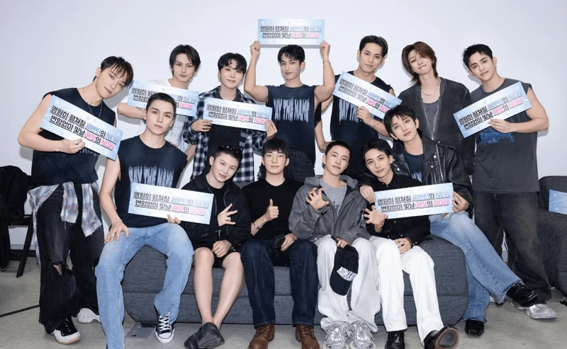 韓娛熱議-Hoshi在IG上傳的SEVENTEEN 13人團體照