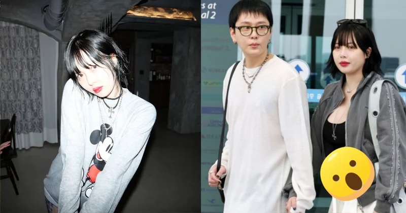 小野馬升格當媽？泫雅「小腹激凸」機場照流出！龍俊亨護妻畫面全被拍