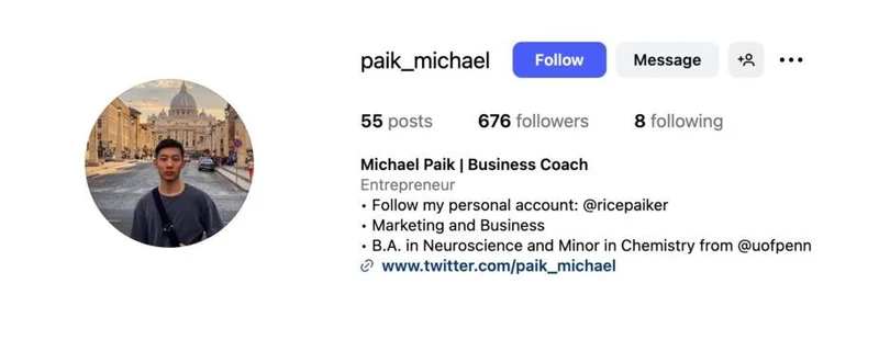 圖片來源：IG@paik_michael