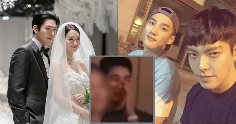 陪他撐過低潮與病痛！金宇彬婚禮上安普賢「低頭拭淚」 20年兄弟情逼哭網友