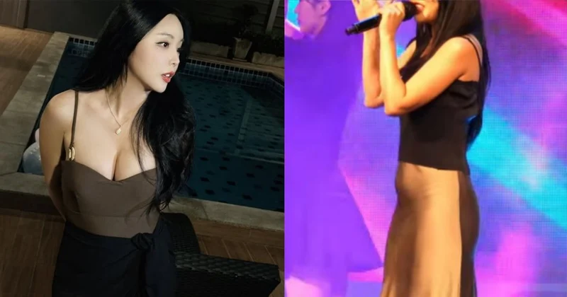 直拍畫面被瘋傳「快生了」！女歌手曬零小腹+半球溢出辣照 直接闢謠