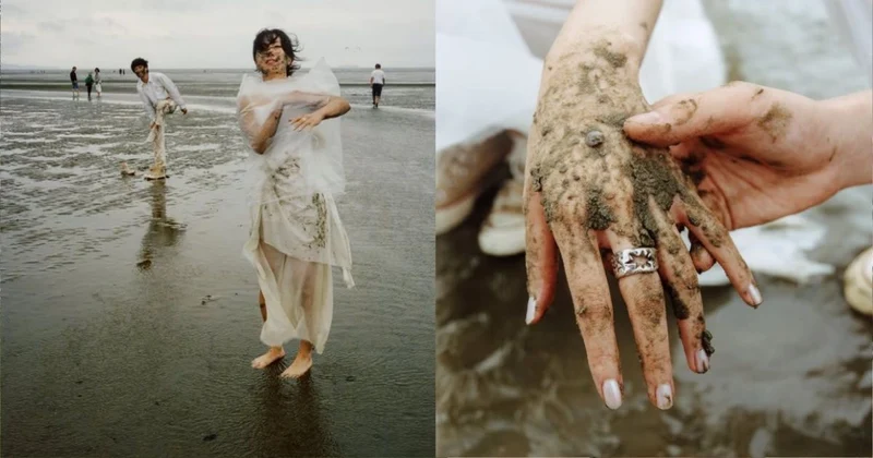 愛情長跑15年終於娶了！樂團主唱曬泥灘地婚紗報喜 RM現身留言祝福